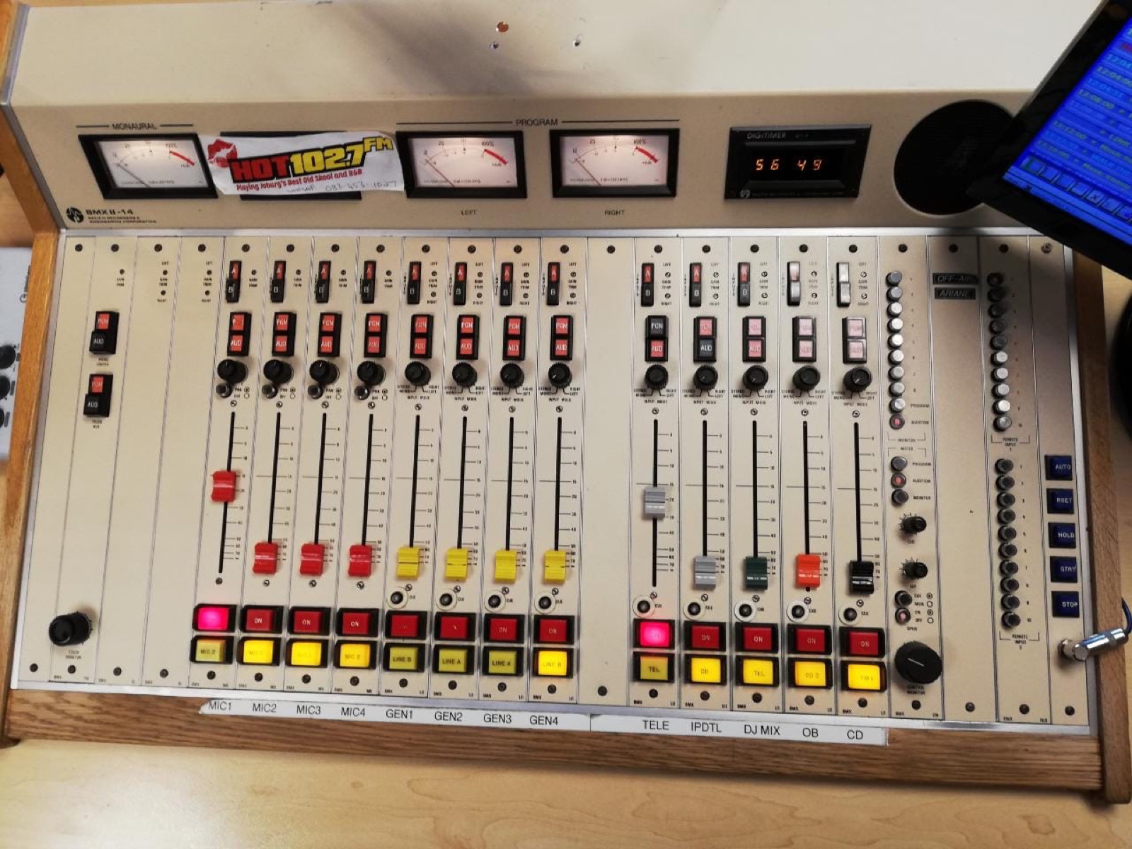 Branded outside broadcast vehicle for radio event operations